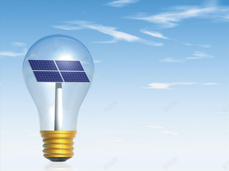 太阳能电池板在灯泡创意背景素材jpg设计背景_新图网 https://ixintu.com 灯泡 背景 海报 大气 太阳能电 池板