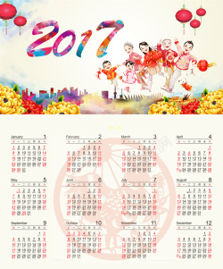 2017年台历2017年鸡年年历台历日历背景素材高清图片