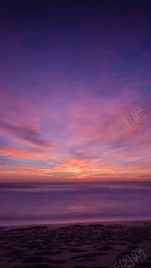 梦幻沙滩天空H5背景背景