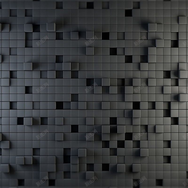 立体方块黑色背景jpg设计背景_新图网 https://ixintu.com 背景 黑色 方块 立体 墙面 质感 纹理
