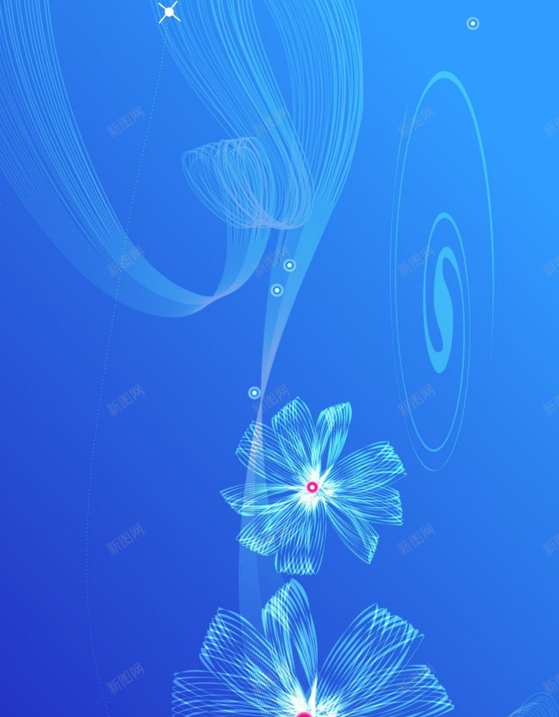 渐变蓝底发光曲线花朵H5背景素材jpg设计背景_新图网 https://ixintu.com 发光 曲线 渐变 花朵 蓝底 H5 扁平 几何