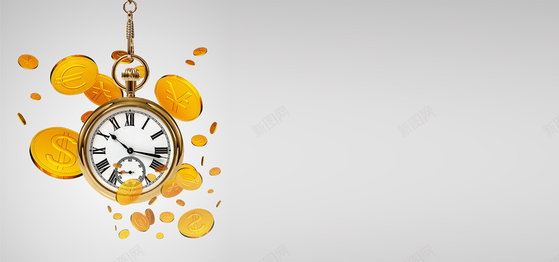 金币时间商务图片背景