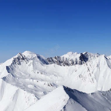 清新雪山背景背景