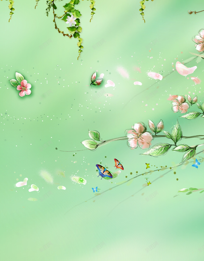 春天春意春天来了节气清新H5背景psd设计背景_新图网 https://ixintu.com 春天 春意 春天来了 节气 清新 春花 报春 春游 春芽 春水 春季报名 春山 回春