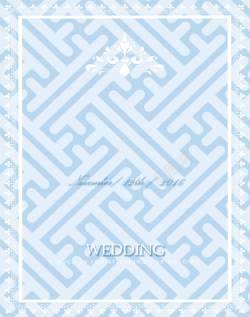 浅蓝色婚礼几何形状婚礼水牌背景素材高清图片