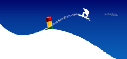 户外用品海报冬季滑雪背景高清图片