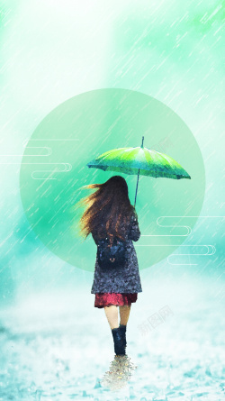 创统节日海报二十四节气谷雨背景高清图片