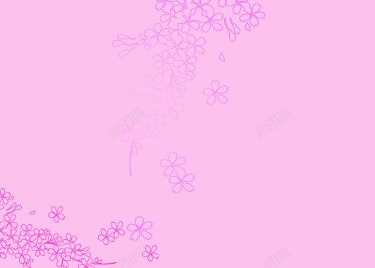 清新粉色花朵底纹婚纱海报背景模板背景