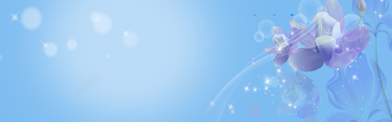 蓝色背景化妆品海报jpg设计背景_新图网 https://ixintu.com 花朵 化妆品 乳液 亚克力 亚 海报banner 其他