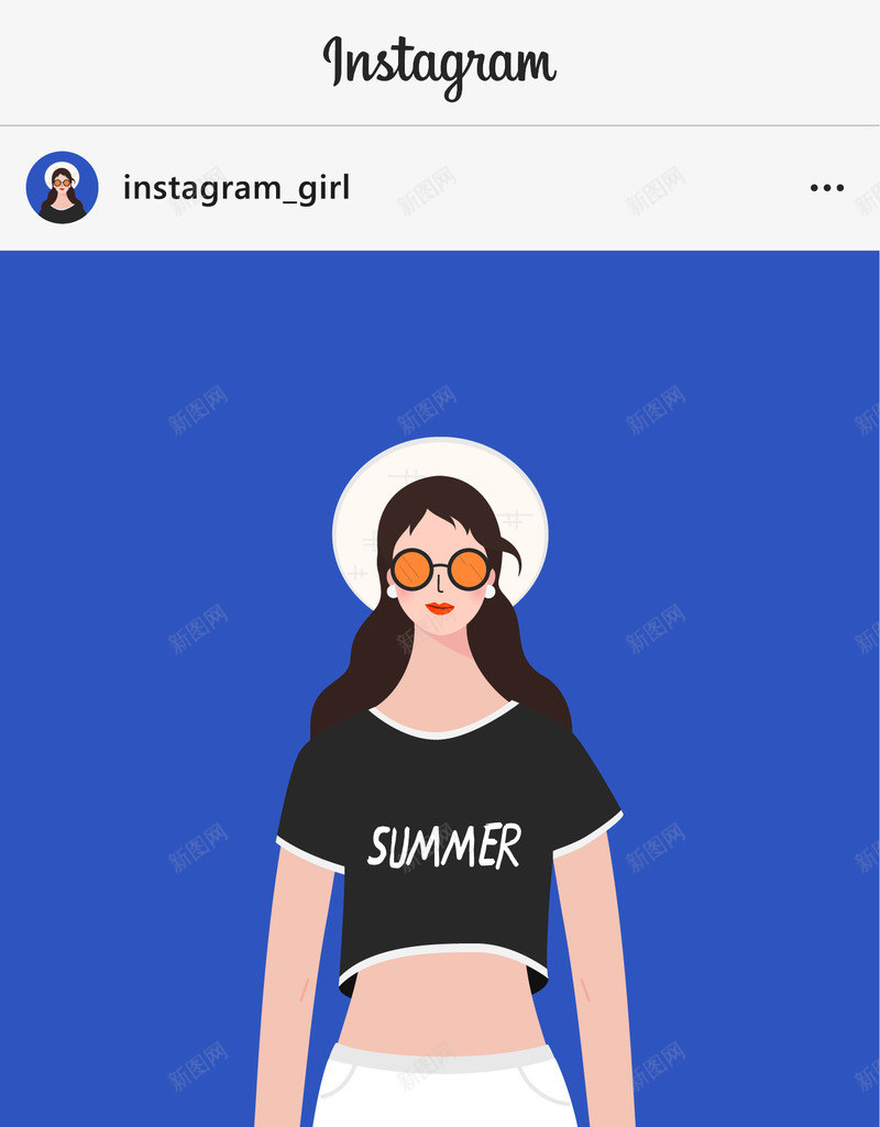 Instagram girl  Dear Instagram users头像png免抠素材_新图网 https://ixintu.com 头像