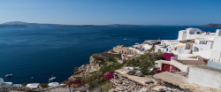 古老的建筑物浪漫希腊爱琴海高清旅游海报背景图高清图片