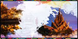 印度神果印度旅游海报背景素材高清图片