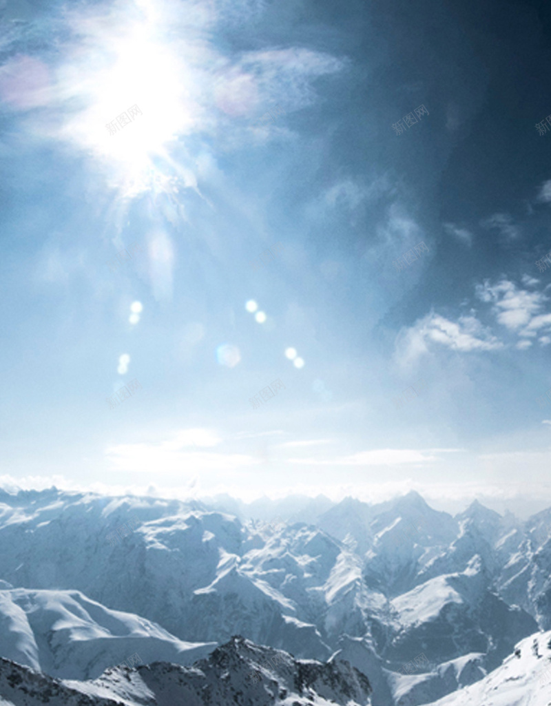 大气雪山H5背景jpg设计背景_新图网 https://ixintu.com 冬日 大气 阳光 雪山 H5 h5