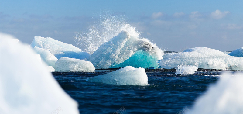 冰岛冰川纯水背景背景