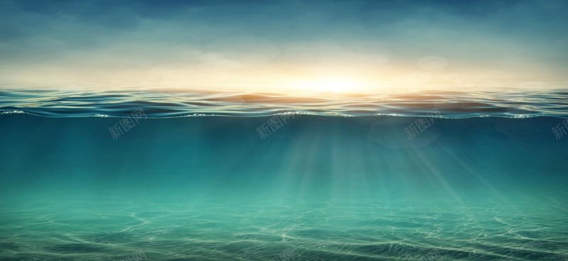 蓝绿色的海底背景图片jpg设计背景_新图网 https://ixintu.com 蓝绿色 海底 海报banner 质感 纹理