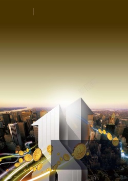 财富杂志杂志财富封面高楼钱币背景高清图片