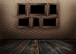 木质油画箱木质木纹相框图片高清图片