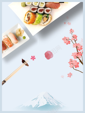 美食食物寿司高清背景背景