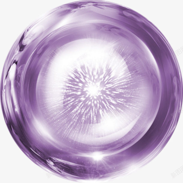 紫色晶体png免抠素材_新图网 https://ixintu.com 紫色晶体 圆球 高清晶体 球形元素