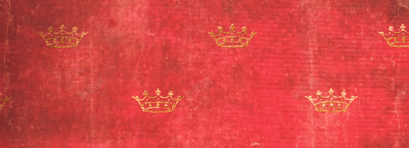 欧式花纹红色皇冠背景背景