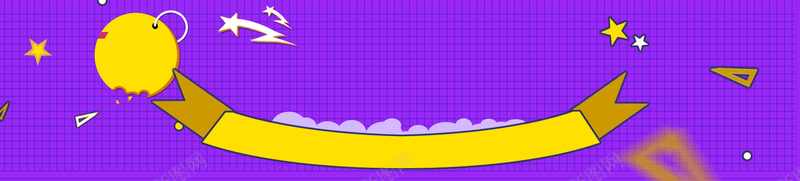 紫色卡通网格背景背景