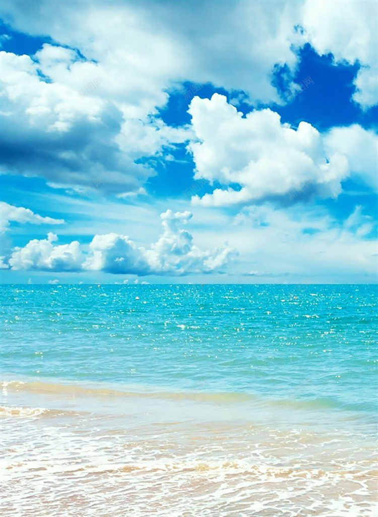 大海沙滩蓝天白云H5背景jpg设计背景_新图网 https://ixintu.com 大海 沙滩 蓝天 白云 背景 H5 h5 摄影 风景