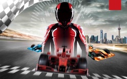 赛车宣传F1赛车宣传海报背景模板高清图片