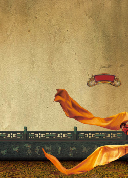 水袖中国风戏曲水袖海报背景高清图片