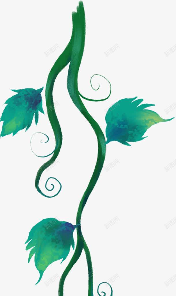 创意手绘水彩绿色的植物效果png免抠素材_新图网 https://ixintu.com 创意 水彩 绿色 植物 效果