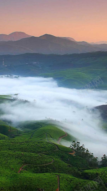 蓝天白云风景H5背景背景