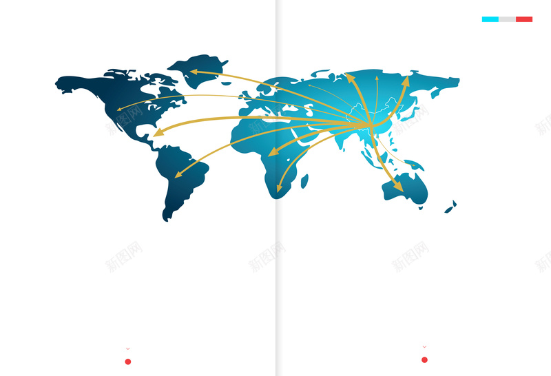 简约地图白色背景素材psd设计背景_新图网 https://ixintu.com 地图 白色 简约 箭头 背景 蓝色 地球 世界 信息 传播 企业