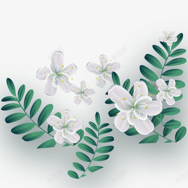 绿色植物棕榈叶子装饰png免抠素材_新图网 https://ixintu.com 绿色 叶子 棕榈 花 植物