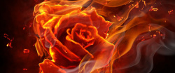 女人花火玫瑰红色大气火玫瑰激情海报背景高清图片
