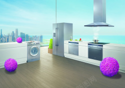 小户型室内设计未来开放式厨房高清图片高清图片