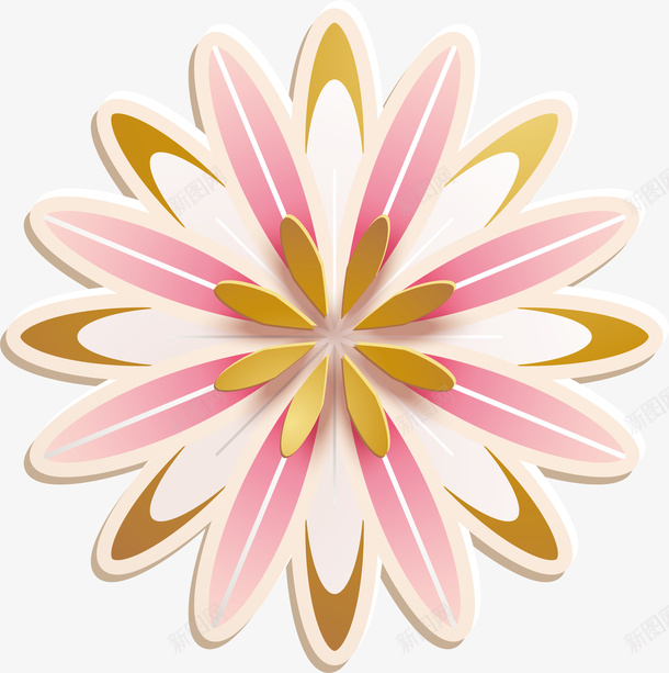 粉色微立体清新花朵png免抠素材_新图网 https://ixintu.com 新式雕花 粉色 微立体 矢量图案 清新 花朵 3D立体