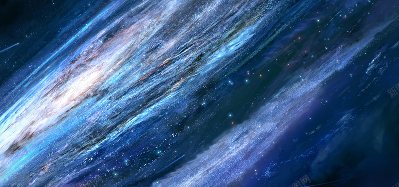 银河系图片jpg设计背景_新图网 https://ixintu.com 海报banner 银河系 宇宙 星云 星空 星海 星际