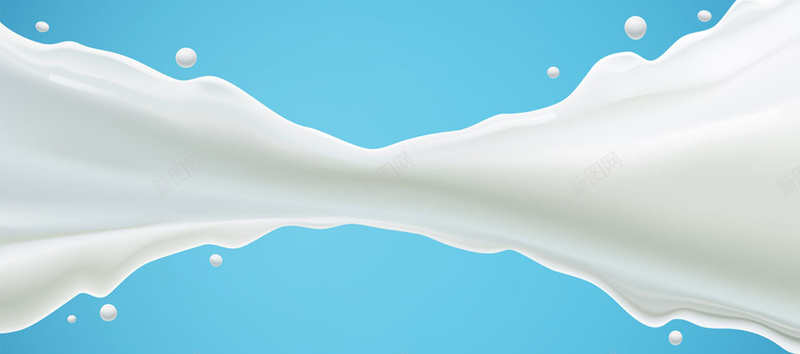 丝滑牛奶纯白色jpg设计背景_新图网 https://ixintu.com 丝滑 健康 牛奶 白色 蓝色 海报banner