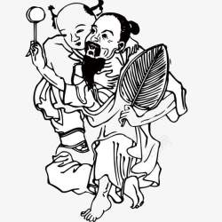 中国古代儿童图案素材