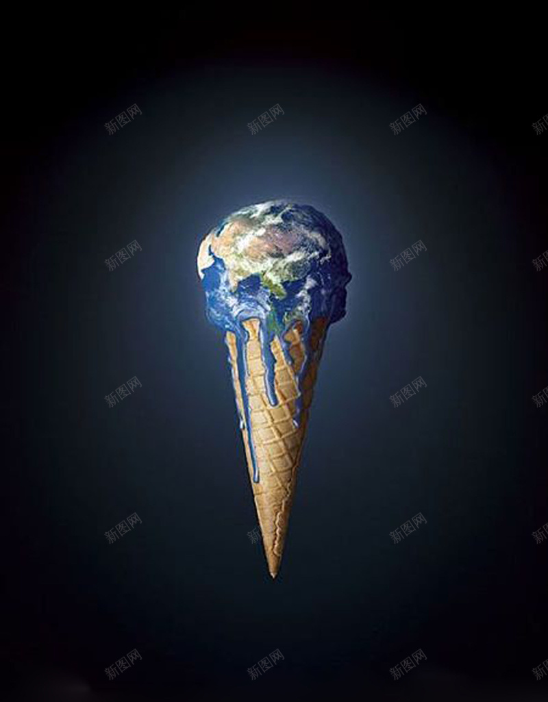 融化的地球背景素材psd设计背景_新图网 https://ixintu.com 冰淇淋 创意 地球 大气 背景