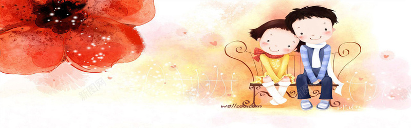 情侣童趣坐在椅子上梦幻天真可爱背景bannerjpg设计背景_新图网 https://ixintu.com 坐在椅子上 天真 情侣 梦幻 童趣 可爱 海报banner 卡通 手绘