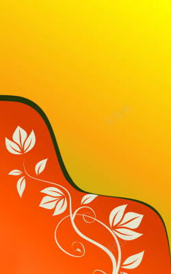 广告宣传封面白色植物花纹质感渐变简约海报封面背景高清图片
