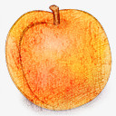 手绘杏子手绘质感杏子高清图片