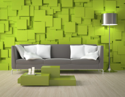 室内时尚家居绿色时尚客厅沙发背景素材高清图片