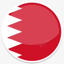 bahrain巴林平圆世界国旗图标集高清图片