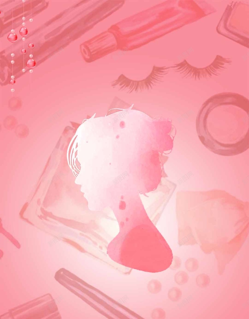 美妆化妆品女性化妆工具H5背景素材psd设计背景_新图网 https://ixintu.com 女神季 女生 漂亮 色彩 魅力 女人节 美妆 化妆品 女性 化妆工具H5背景素材