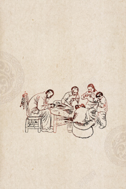 饺子馆海报中国风传统文化中华味道饺子海报背景素材高清图片
