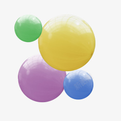 五彩斑斓的大气球素材