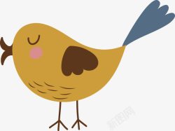 太平鸟童装卡通手绘鸟高清图片