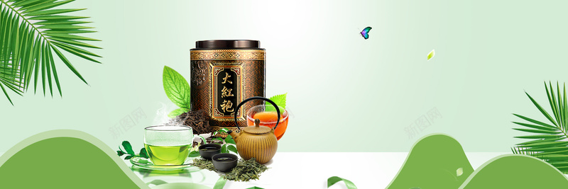 绿色茶叶茶树bannerjpg设计背景_新图网 https://ixintu.com 红茶 绿茶 茶叶 茶水 饮料 茶 茶色 茶图片 茶园 绿色 植物 农业 自然 绿色生命 茶台 茶具