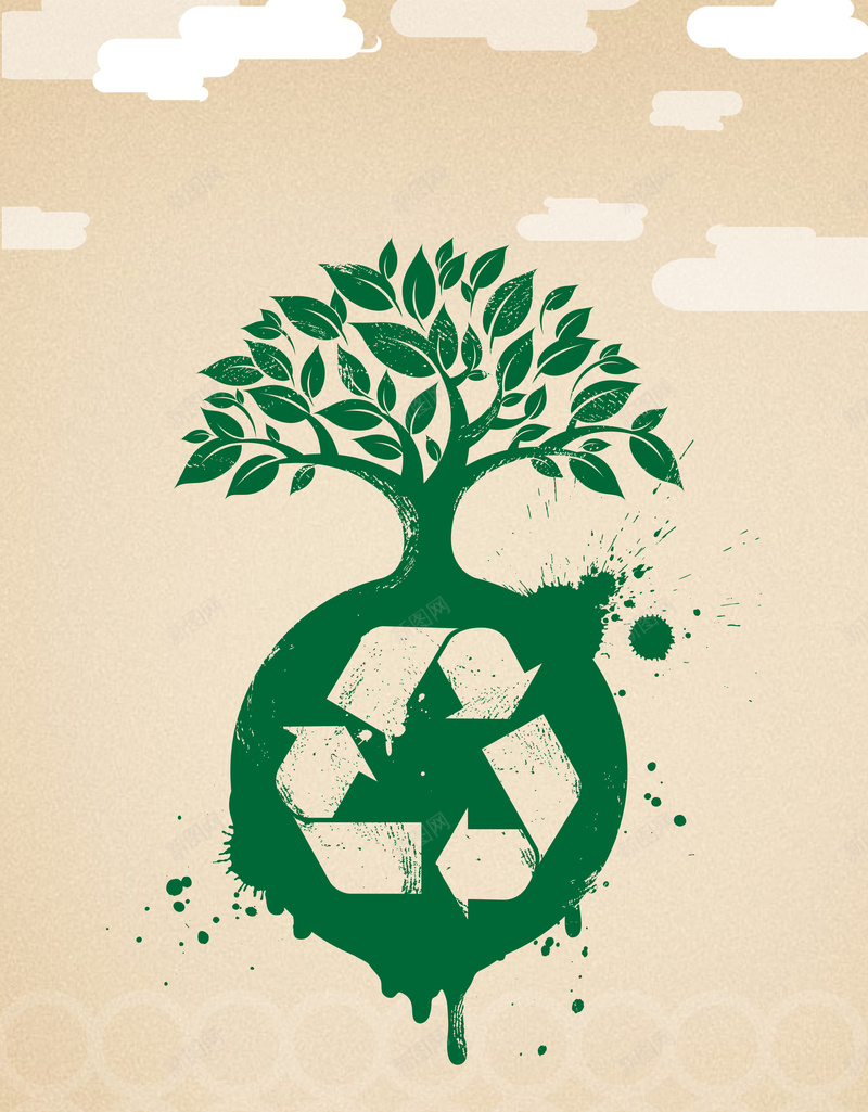 复古简约文艺渐变绿色回收利用环境主题设计jpg设计背景_新图网 https://ixintu.com 复古 文艺 渐变 简约 绿色 回收 利用 环境 主题 设计
